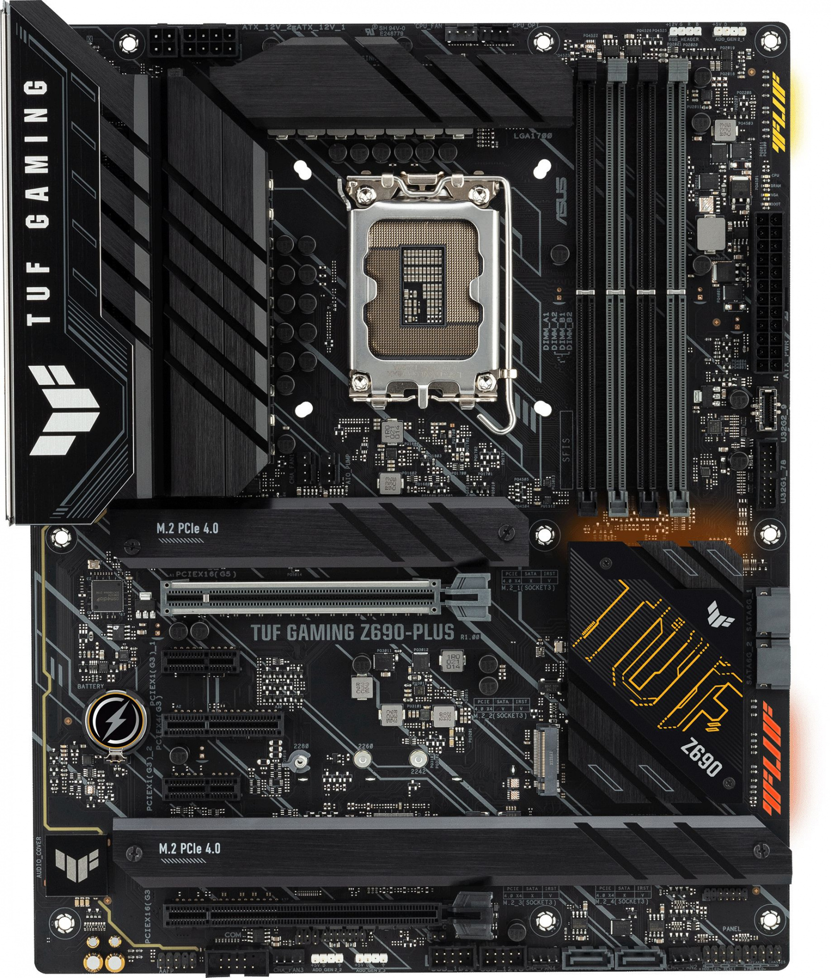 Материнская плата Asus TUF GAMING Z690-PLUS Soc-1700 Intel Z690 4xDDR5 ATX AC`97 8ch(7.1) 2.5Gg RAID+HDMI+DP