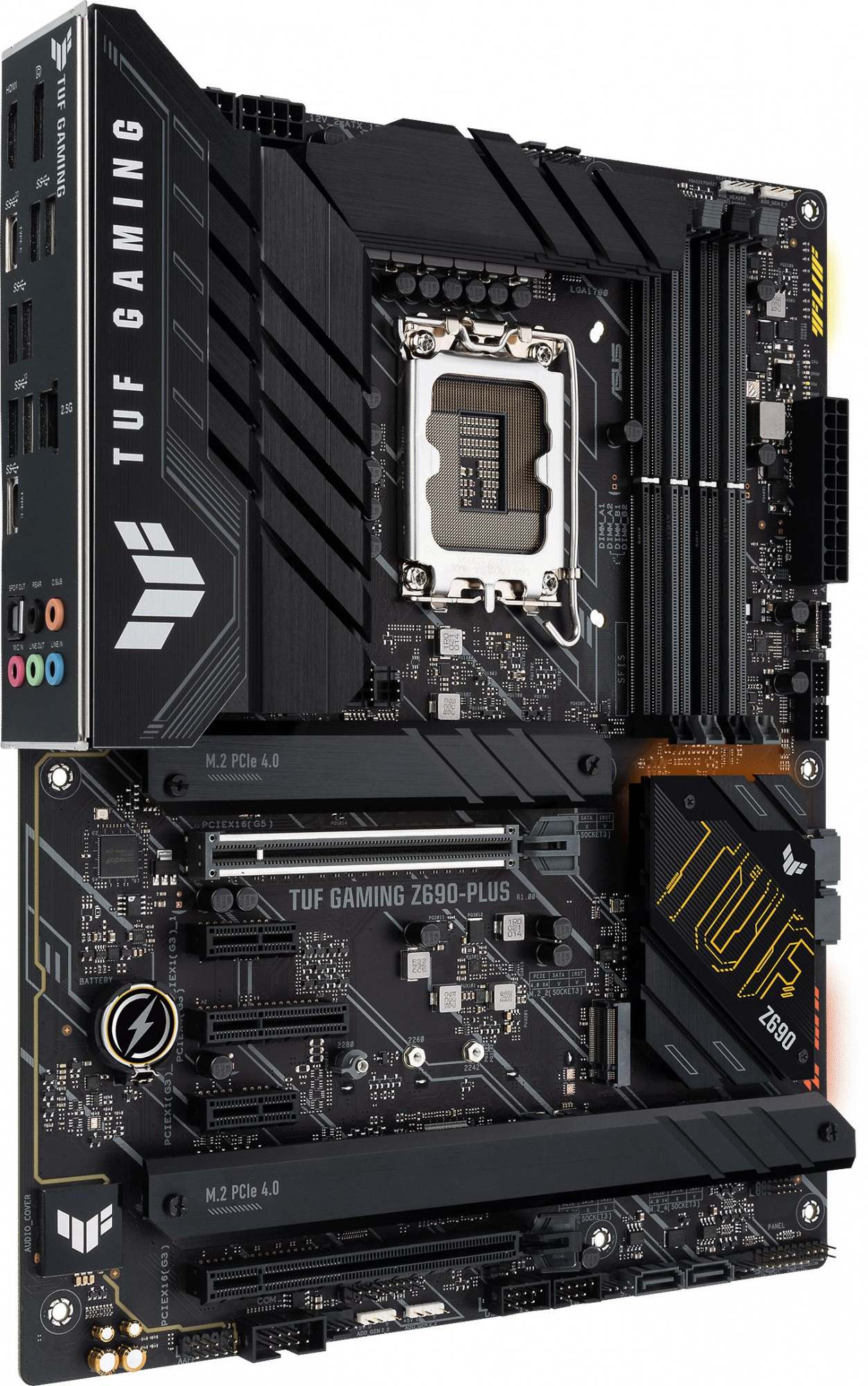Материнская плата Asus TUF GAMING Z690-PLUS Soc-1700 Intel Z690 4xDDR5 ATX AC`97 8ch(7.1) 2.5Gg RAID+HDMI+DP — фото 2