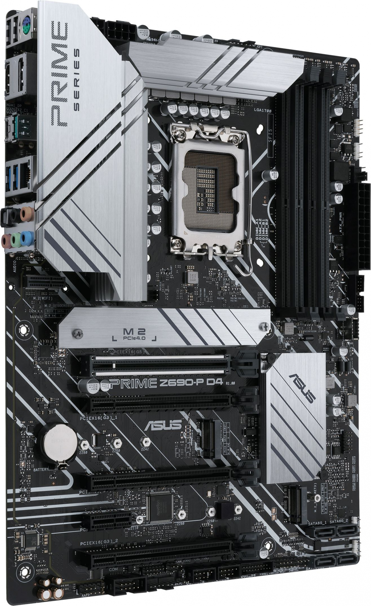 Материнская плата Asus PRIME Z690-P D4-CSM Soc-1700 Intel Z690 4xDDR4 ATX AC`97 8ch(7.1) 2.5Gg RAID+HDMI+DP — фото 2