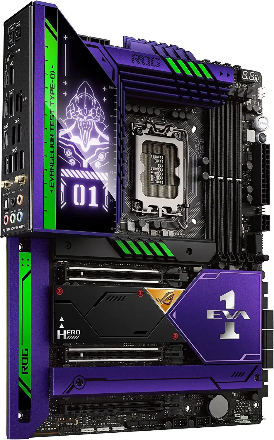 Материнская плата Asus ROG MAXIMUS Z690 HERO EVA Soc-1700 Intel Z690 4xDDR5 ATX AC`97 8ch(7.1) 2.5Gg RAID+HDMI — фото 2