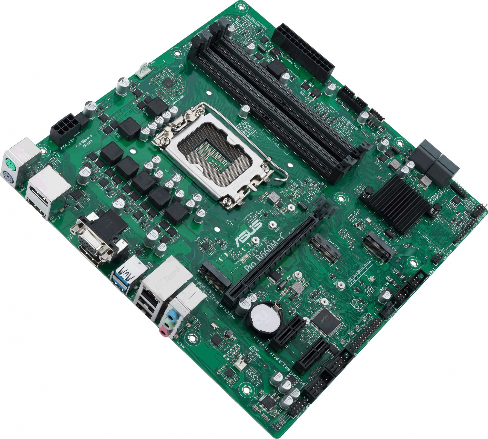 Материнская плата Asus PRO B660M-C-CSM Soc-1700 Intel B660 4xDDR5 mATX AC`97 8ch(7.1) GbLAN RAID+VGA+HDMI+DP — фото 3