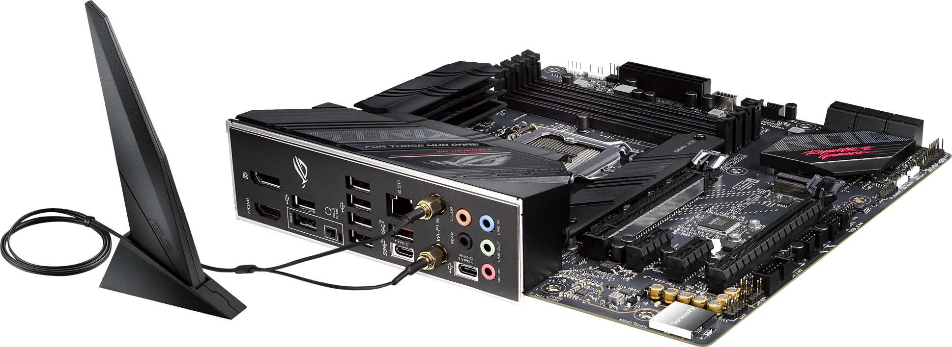 Материнская плата Asus ROG STRIX B560-G GAMING WIFI Soc-1200 Intel B560 4xDDR4 mATX AC`97 8ch(7.1) 2.5Gg+HDMI+DP — фото 7