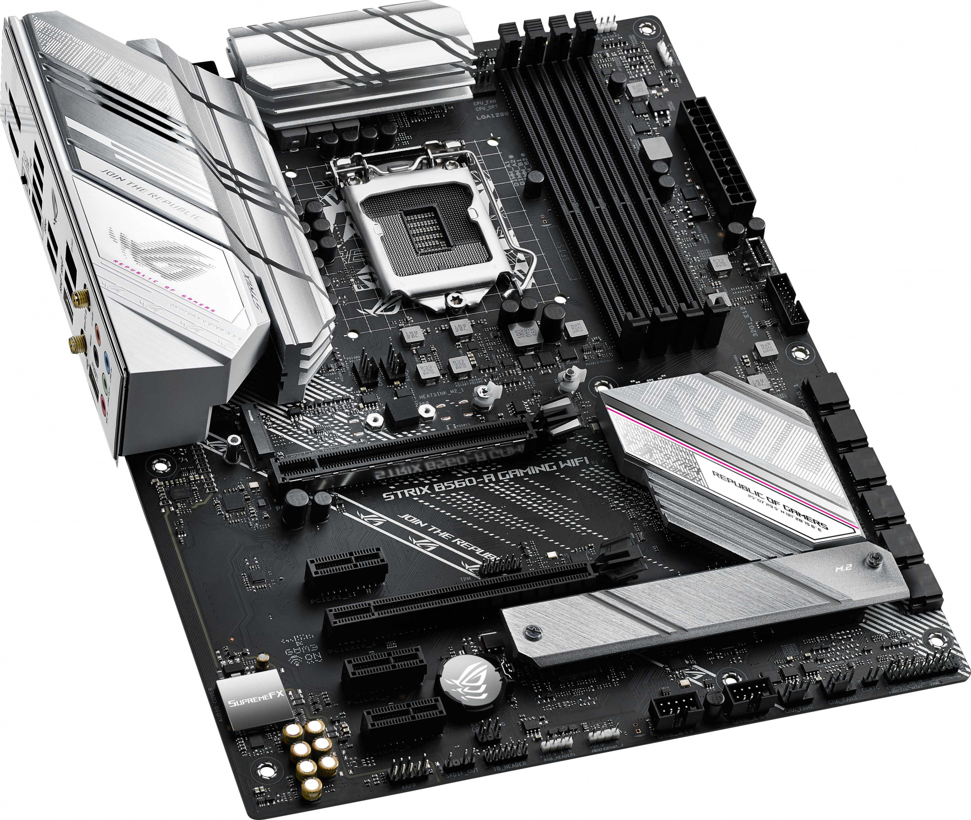Материнская плата Asus ROG STRIX B560-A GAMING WIFI Soc-1200 Intel B560 4xDDR4 ATX AC`97 8ch(7.1) 2.5Gg+HDMI+DP — фото 3