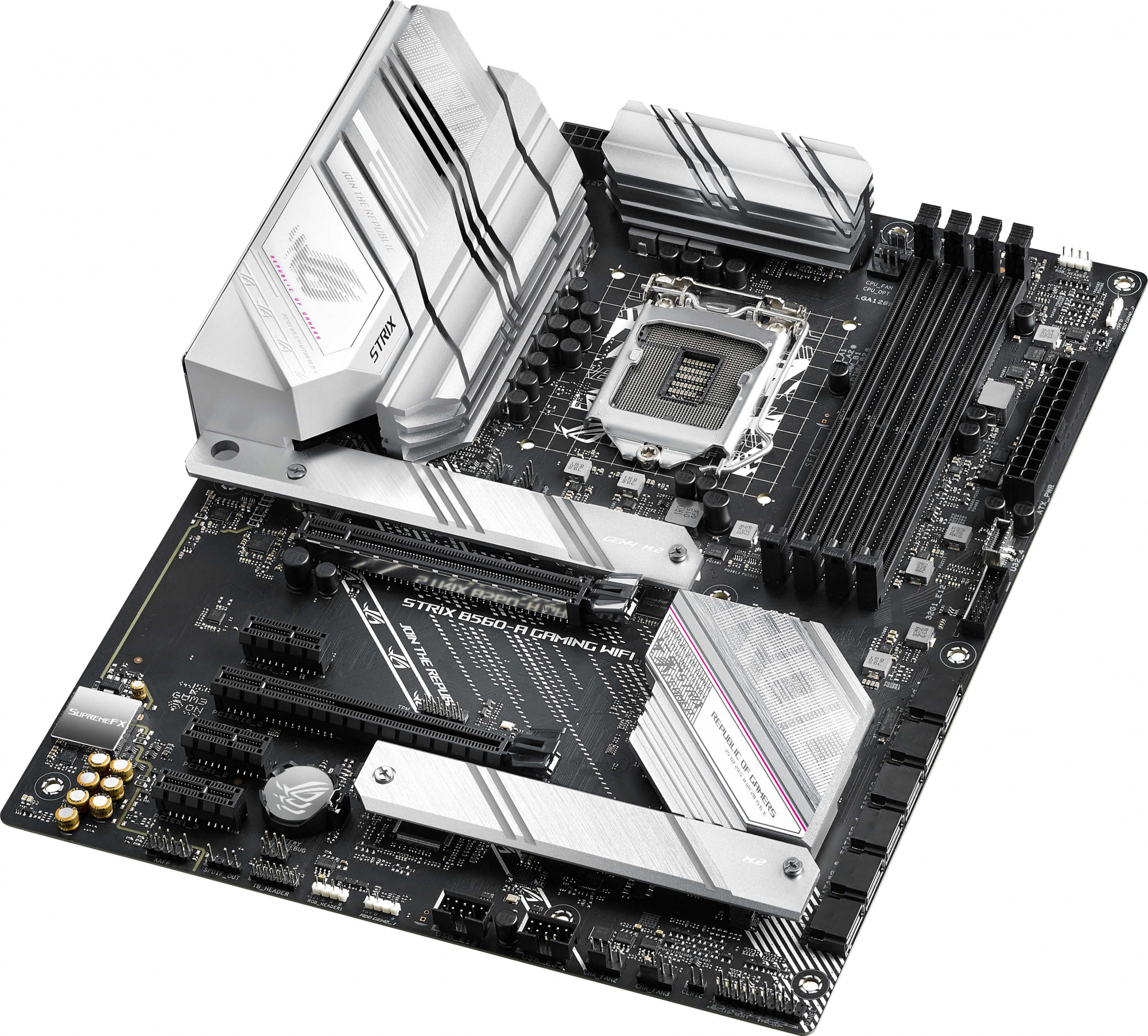 Материнская плата Asus ROG STRIX B560-A GAMING WIFI Soc-1200 Intel B560 4xDDR4 ATX AC`97 8ch(7.1) 2.5Gg+HDMI+DP — фото 4