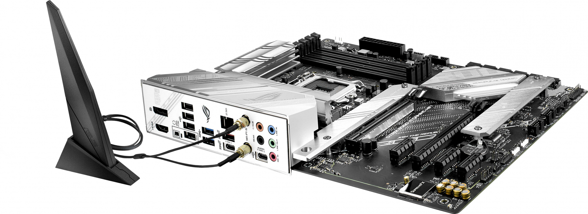 Материнская плата Asus ROG STRIX B560-A GAMING WIFI Soc-1200 Intel B560 4xDDR4 ATX AC`97 8ch(7.1) 2.5Gg+HDMI+DP — фото 5
