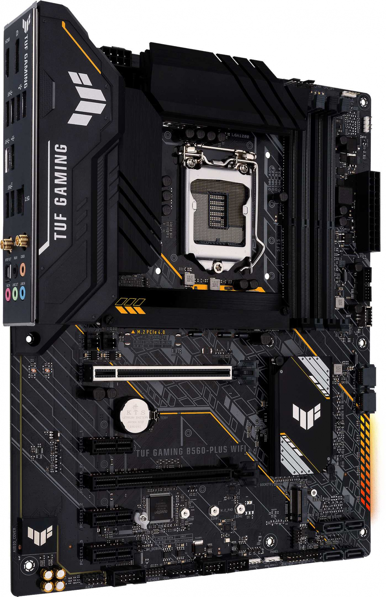 Материнская плата Asus TUF GAMING B560-PLUS WIFI Soc-1200 Intel B560 4xDDR4 ATX AC`97 8ch(7.1) 2.5Gg+HDMI+DP — фото 2