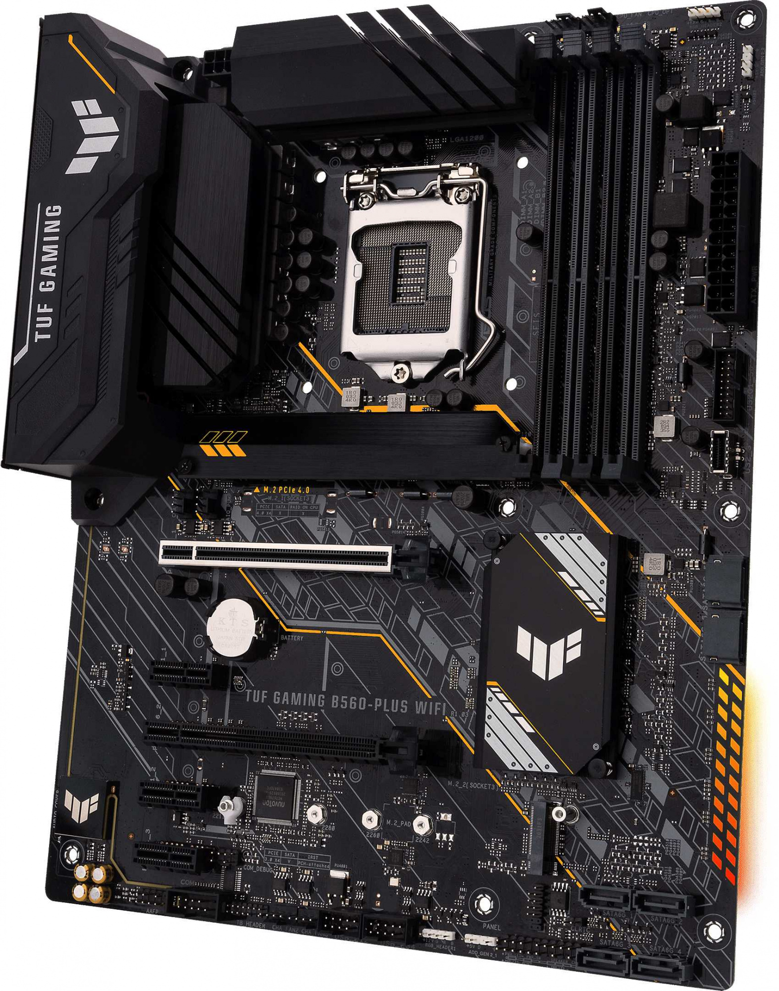 Материнская плата Asus TUF GAMING B560-PLUS WIFI Soc-1200 Intel B560 4xDDR4 ATX AC`97 8ch(7.1) 2.5Gg+HDMI+DP — фото 3