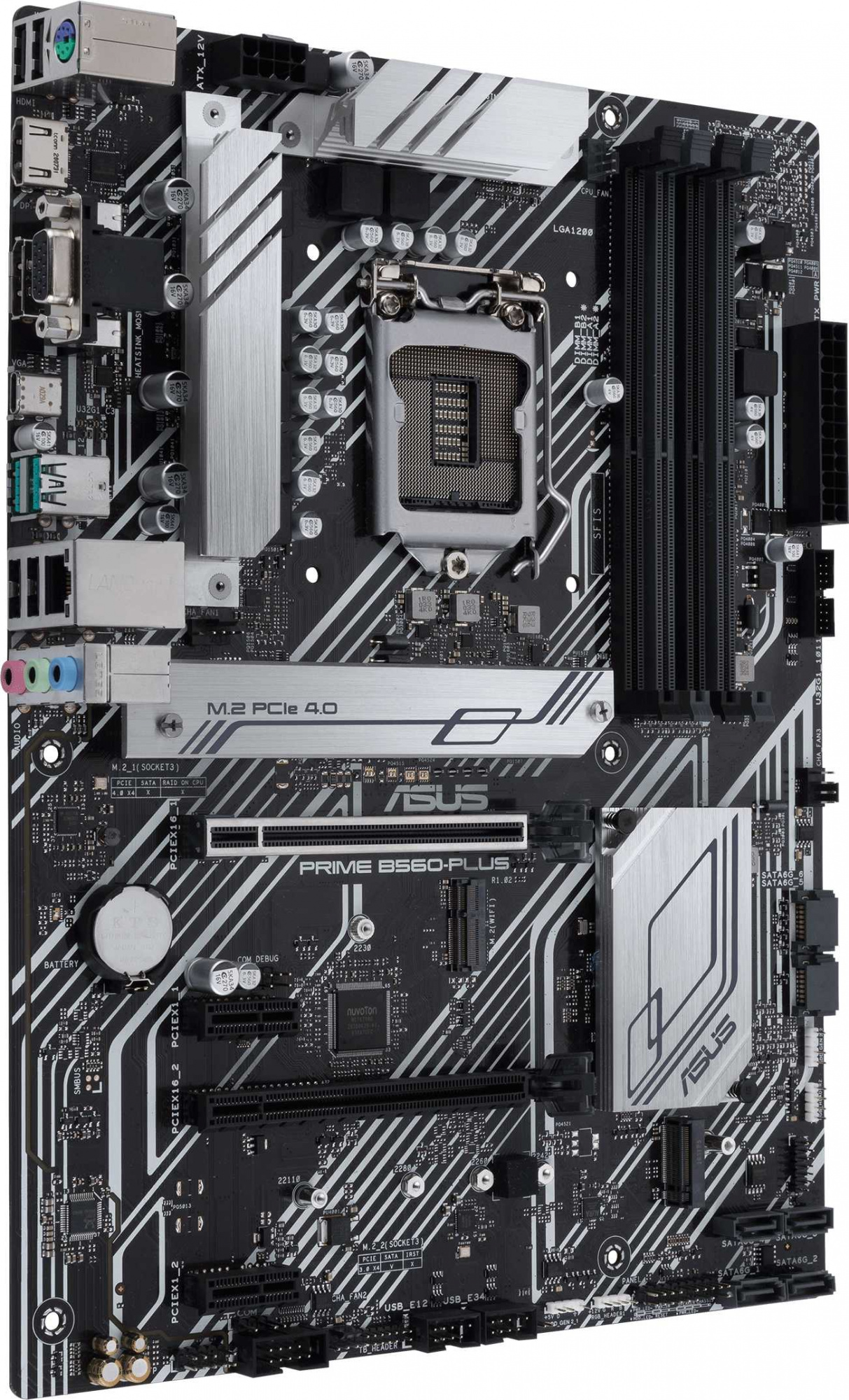 Материнская плата Asus PRIME B560-PLUS Soc-1200 Intel B560 4xDDR4 ATX AC`97 8ch(7.1) GbLAN+VGA+HDMI+DP — фото 2