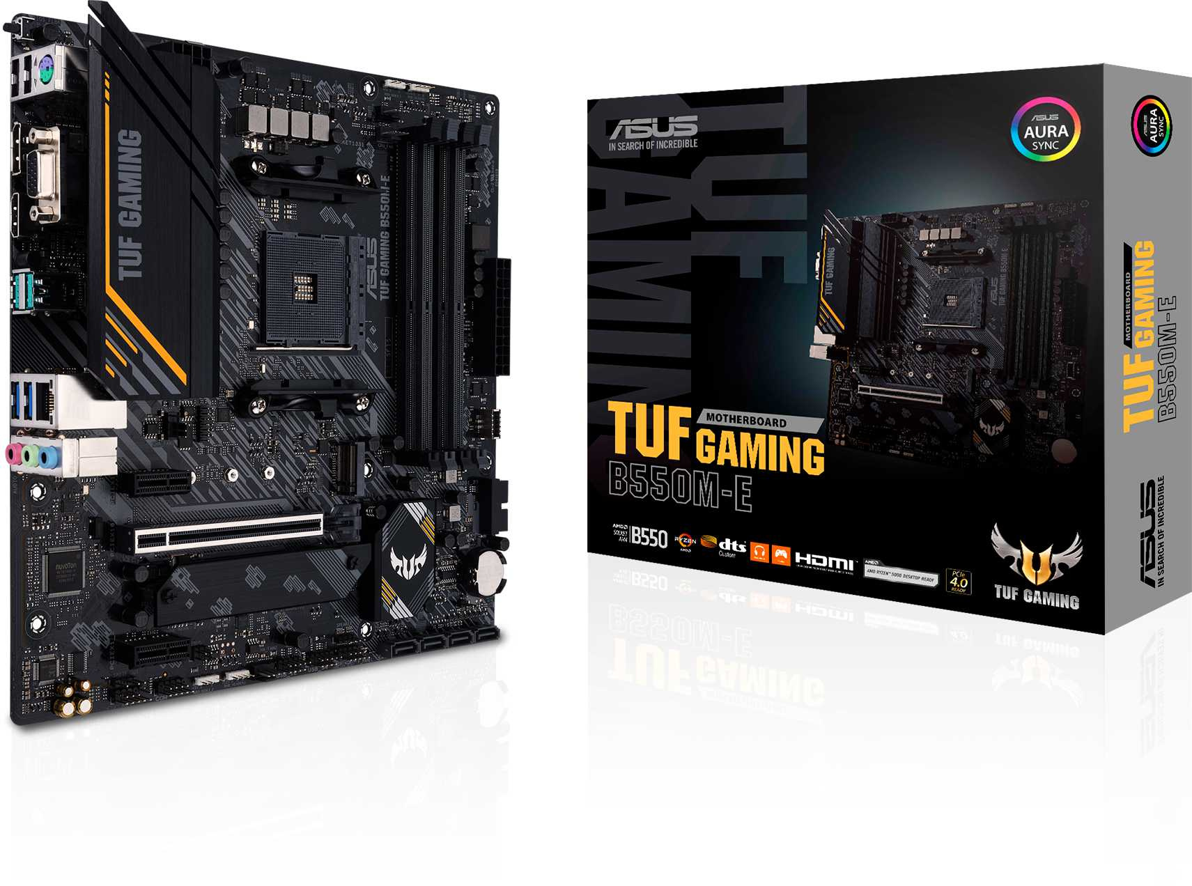 Материнская плата Asus TUF GAMING B550M-E Soc-AM4 AMD B550 4xDDR4 mATX AC`97 8ch(7.1) GbLAN RAID+VGA+HDMI+DP — фото 7