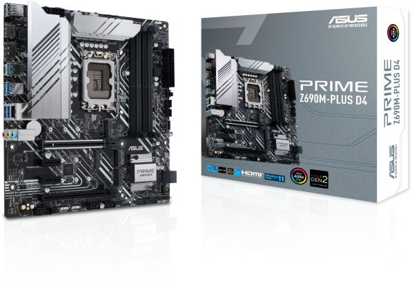 Материнская плата Asus PRIME Z690M-PLUS D4 Soc-1700 Intel Z690 4xDDR4 mATX AC`97 8ch(7.1) GbLAN RAID+DVI+HDMI+DP — фото 7