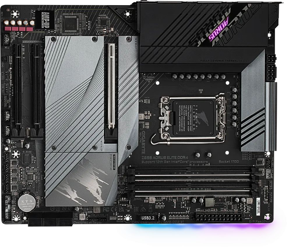 Материнская плата Gigabyte Z690 AORUS ELITE DDR4 Soc-1700 Intel Z690 4xDDR4 ATX AC`97 8ch(7.1) 2.5Gg RAID+HDMI+DP — фото 2