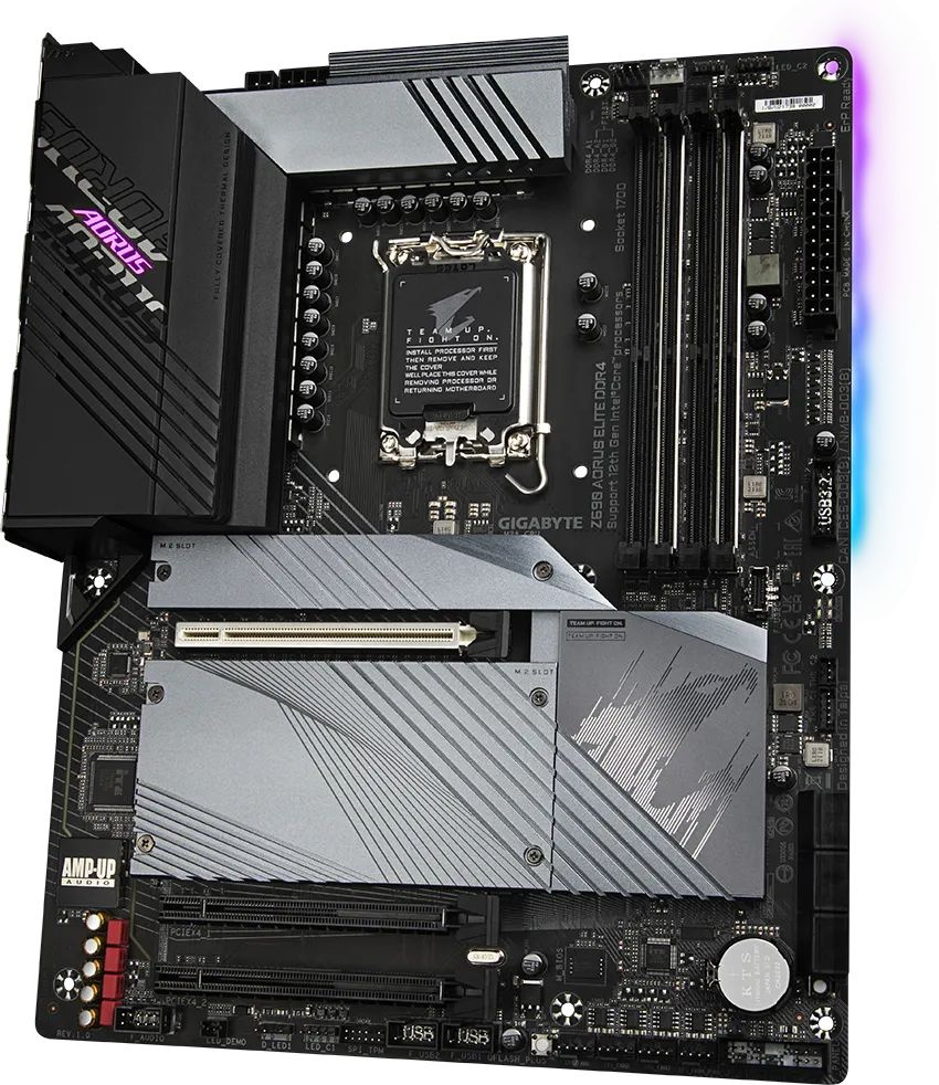 Материнская плата Gigabyte Z690 AORUS ELITE DDR4 Soc-1700 Intel Z690 4xDDR4 ATX AC`97 8ch(7.1) 2.5Gg RAID+HDMI+DP — фото 3