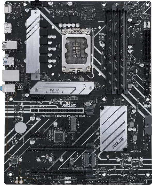 Материнская плата Asus PRIME H670-PLUS D4 Soc-1700 Intel H670 4xDDR4 ATX AC`97 8ch(7.1) 2.5Gg RAID+HDMI+DP — фото 4
