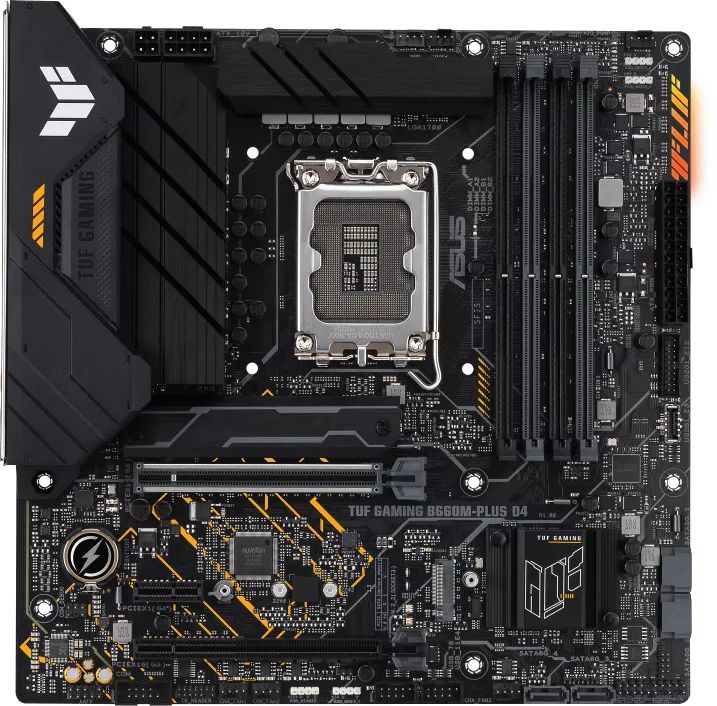 Материнская плата Asus TUF GAMING B660M-PLUS D4 Soc-1700 Intel B660 4xDDR4 mATX AC`97 8ch(7.1) 2.5Gg RAID+HDMI+DP — фото 4