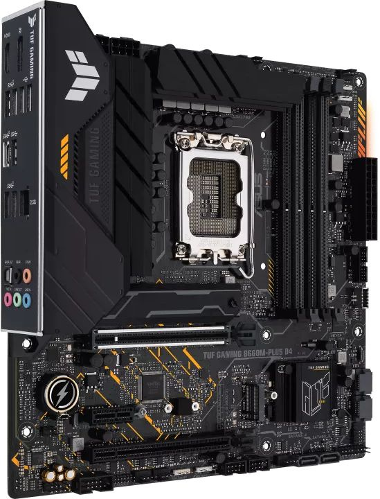 Материнская плата Asus TUF GAMING B660M-PLUS D4 Soc-1700 Intel B660 4xDDR4 mATX AC`97 8ch(7.1) 2.5Gg RAID+HDMI+DP — фото 3