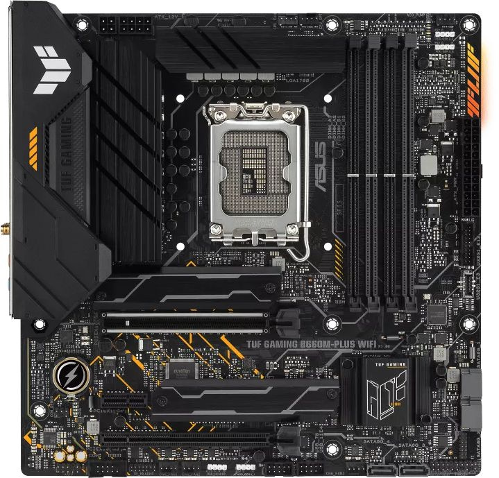 Материнская плата Asus TUF GAMING B660M-PLUS WIFI Soc-1700 Intel B660 4xDDR5 mATX AC`97 8ch(7.1) 2.5Gg RAID+HDMI+DP — фото 7