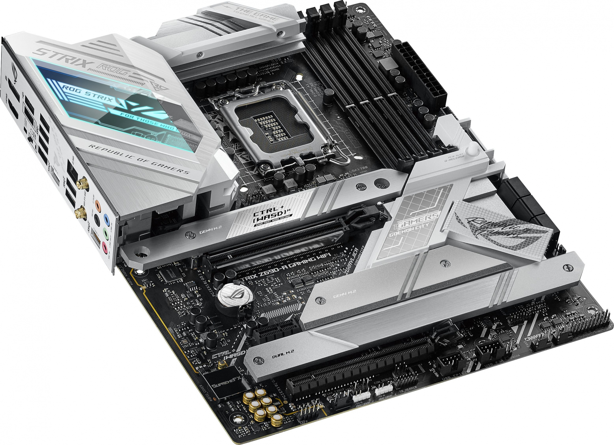 Материнская плата Asus ROG STRIX Z690-A GAMING WIFI Soc-1700 Intel Z690 4xDDR5 ATX AC`97 8ch(7.1) 2.5Gg RAID+HDMI+DP — фото 4