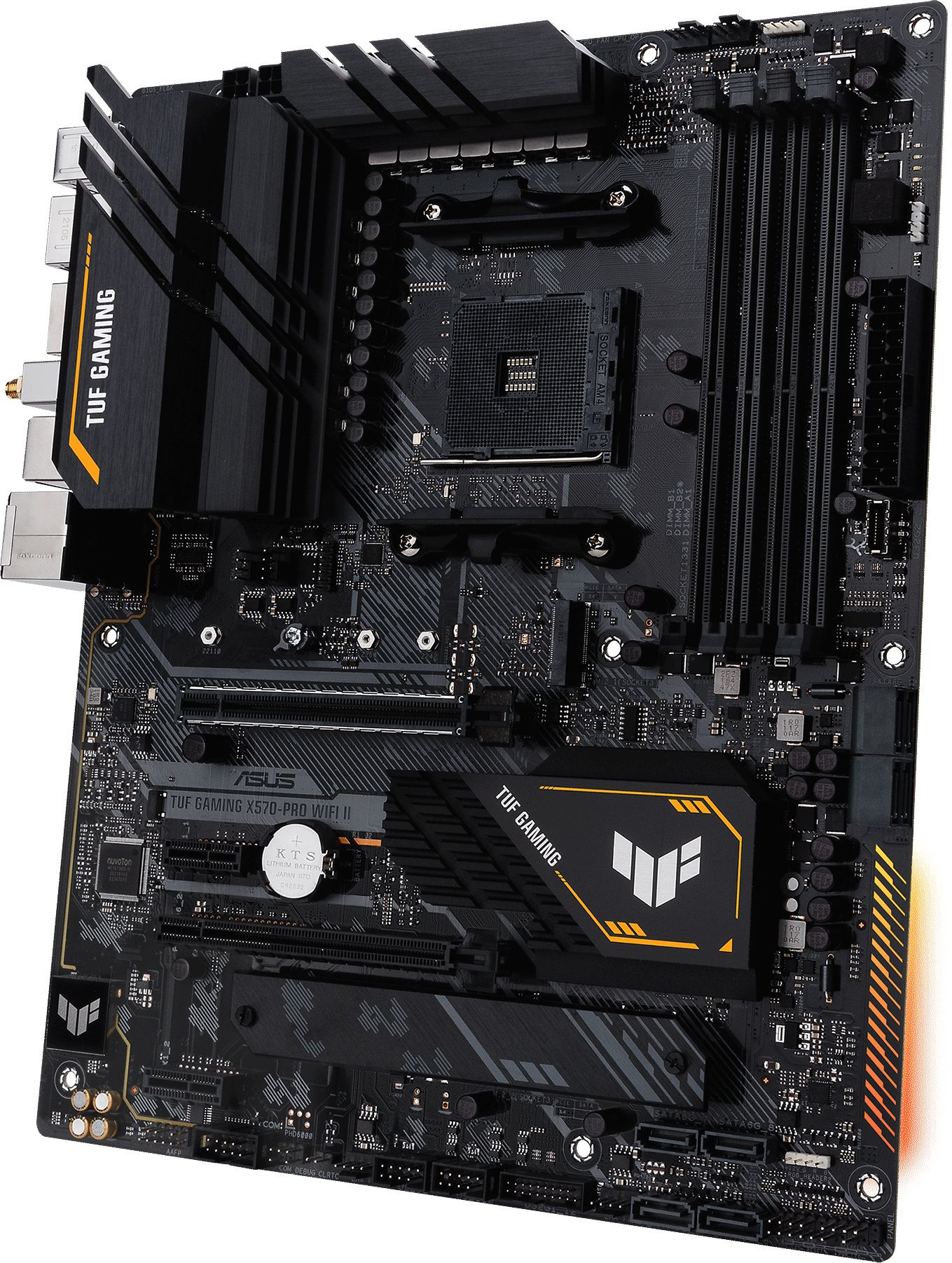 Материнская плата Asus TUF GAMING X570-PRO WIFI II Soc-AM4 AMD X570 4xDDR4 ATX AC`97 8ch(7.1) 2.5Gg RAID+HDMI+DP — фото 3