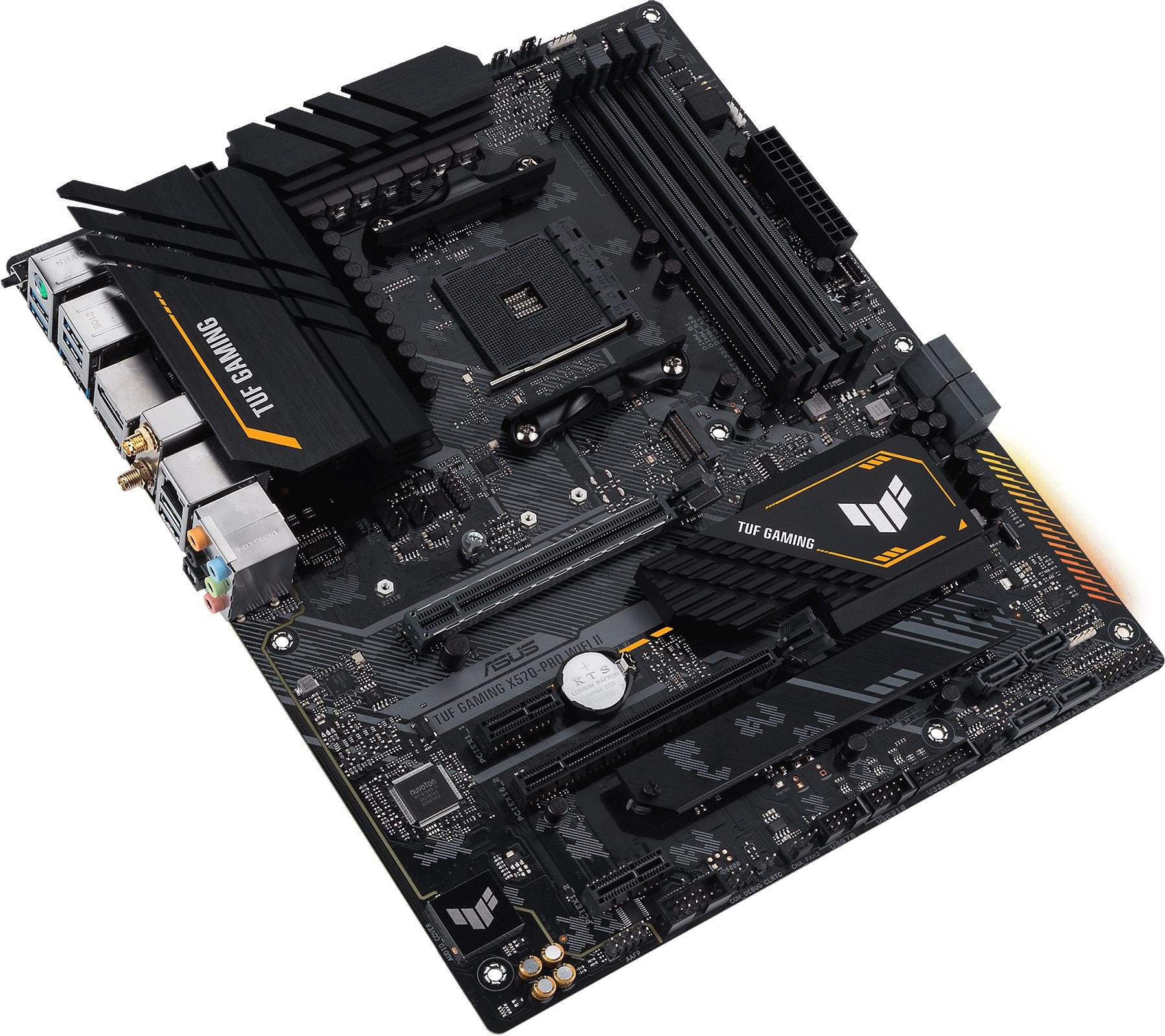 Материнская плата Asus TUF GAMING X570-PRO WIFI II Soc-AM4 AMD X570 4xDDR4 ATX AC`97 8ch(7.1) 2.5Gg RAID+HDMI+DP — фото 4