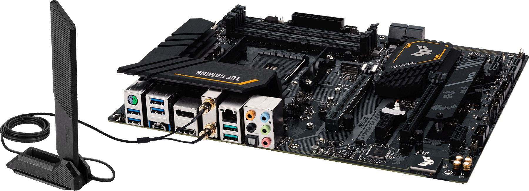 Материнская плата Asus TUF GAMING X570-PRO WIFI II Soc-AM4 AMD X570 4xDDR4 ATX AC`97 8ch(7.1) 2.5Gg RAID+HDMI+DP — фото 6