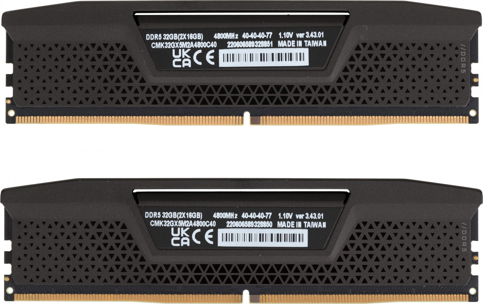 Память DDR5 2x16Gb 4800MHz Corsair CMK32GX5M2A4800C40 Vengeance RTL PC5-38400 CL40 DIMM 288-pin 1.25В single rank — фото 3