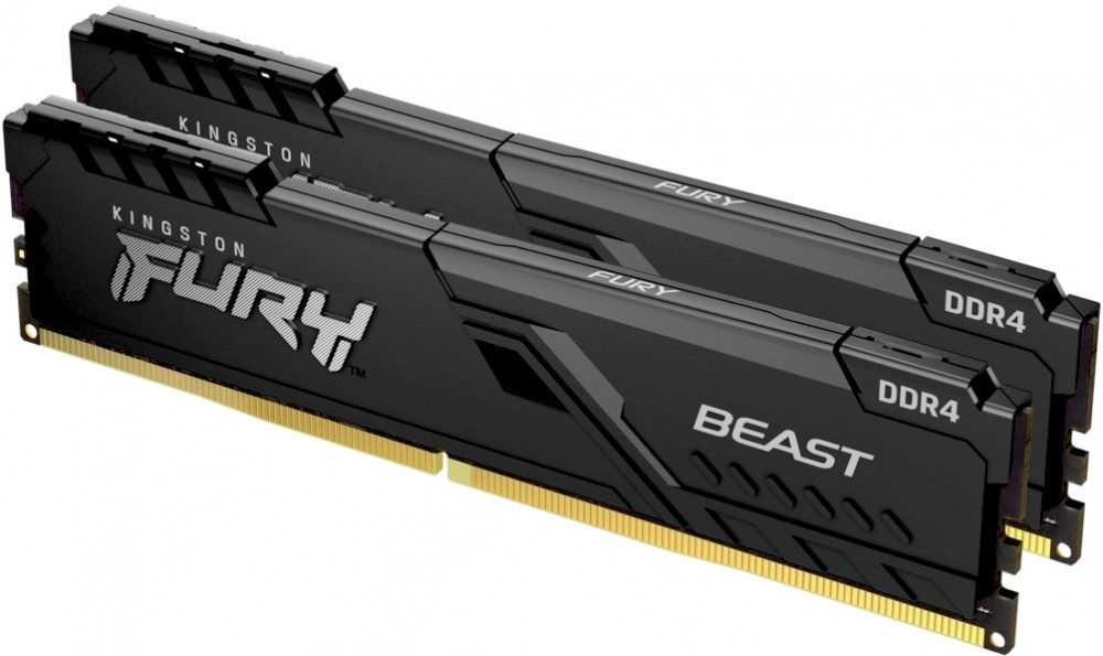 Память DDR4 2x32Gb 3600MHz Kingston KF436C18BBK2/64 Fury Beast Black RTL Gaming PC4-28800 CL18 DIMM 288-pin 1.35В dual rank
