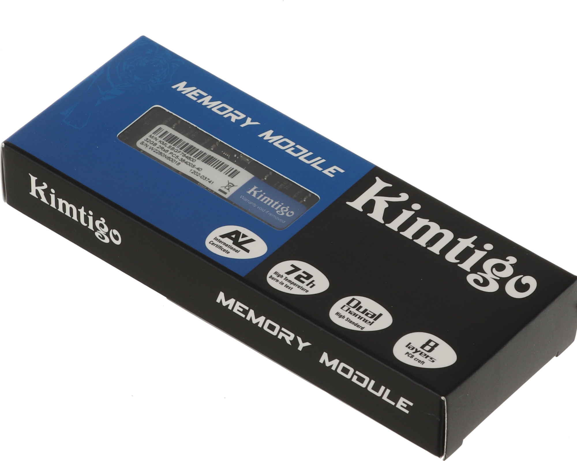 Память DDR5 32Gb 4800MHz Kimtigo KMLSBGF784800 RTL PC5-38400 SO-DIMM 262-pin — фото 4