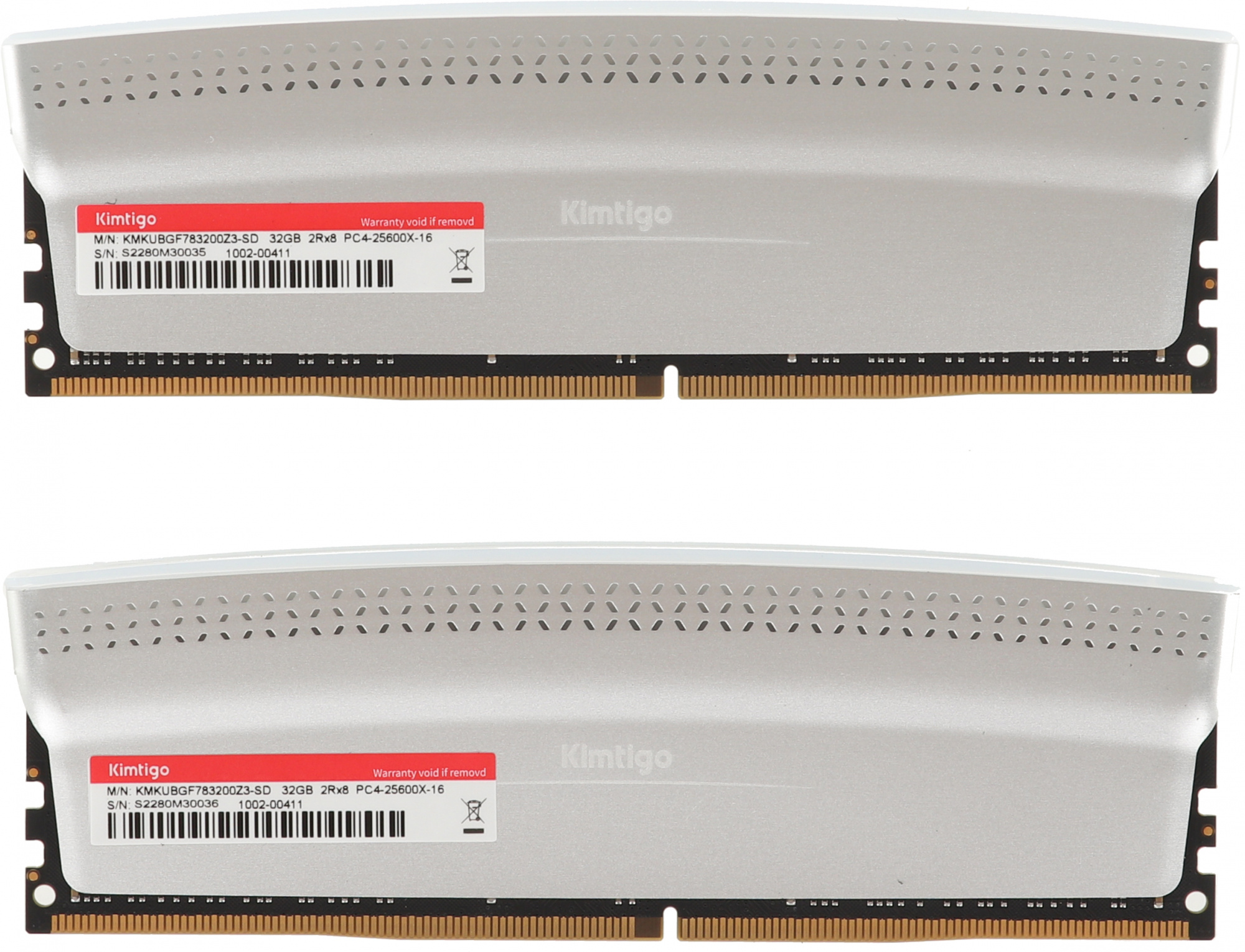Память DDR4 2x32Gb 3200MHz Kimtigo KMKUBGF783200Z3-SD RTL PC4-25600 DIMM 288-pin — фото 2