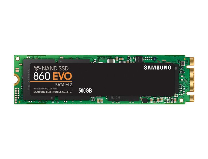 Накопитель SSD Samsung SATA III 500Gb MZ-N6E500BW 860 EVO M.2 2280 — фото 2