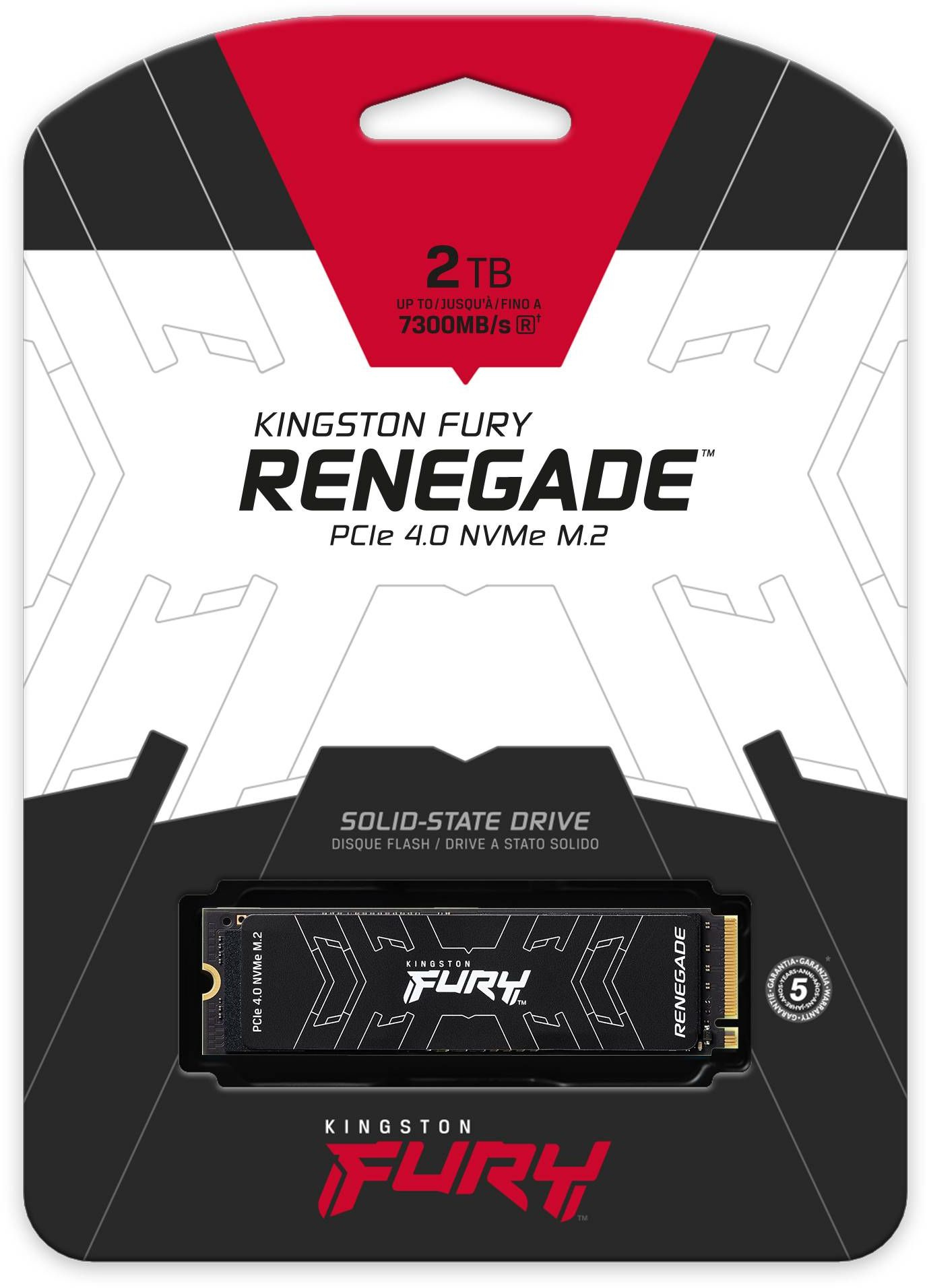Накопитель SSD Kingston PCI-E 4.0 x4 2000Gb SFYRD/2000G Fury Renegade M.2 2280 — фото 3
