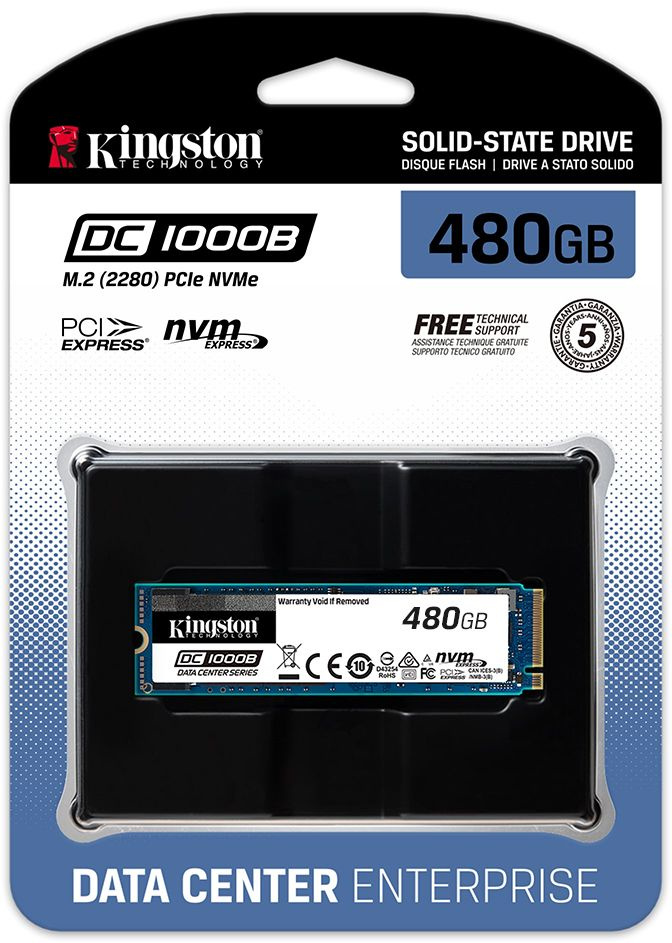 Накопитель SSD Kingston PCI-E 3.0 480Gb SEDC1000BM8/480G DC1000B M.2 2280 0.5 DWPD — фото 3