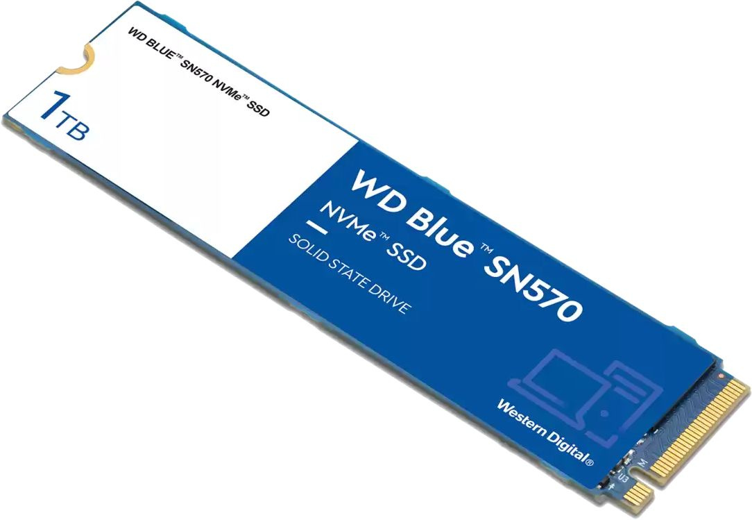 Накопитель SSD WD Original PCI-E x4 1Tb WDS100T3B0C Blue SN570 M.2 2280 — фото 2