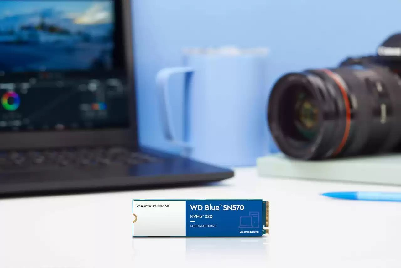 Накопитель SSD WD Original PCI-E x4 1Tb WDS100T3B0C Blue SN570 M.2 2280 — фото 4
