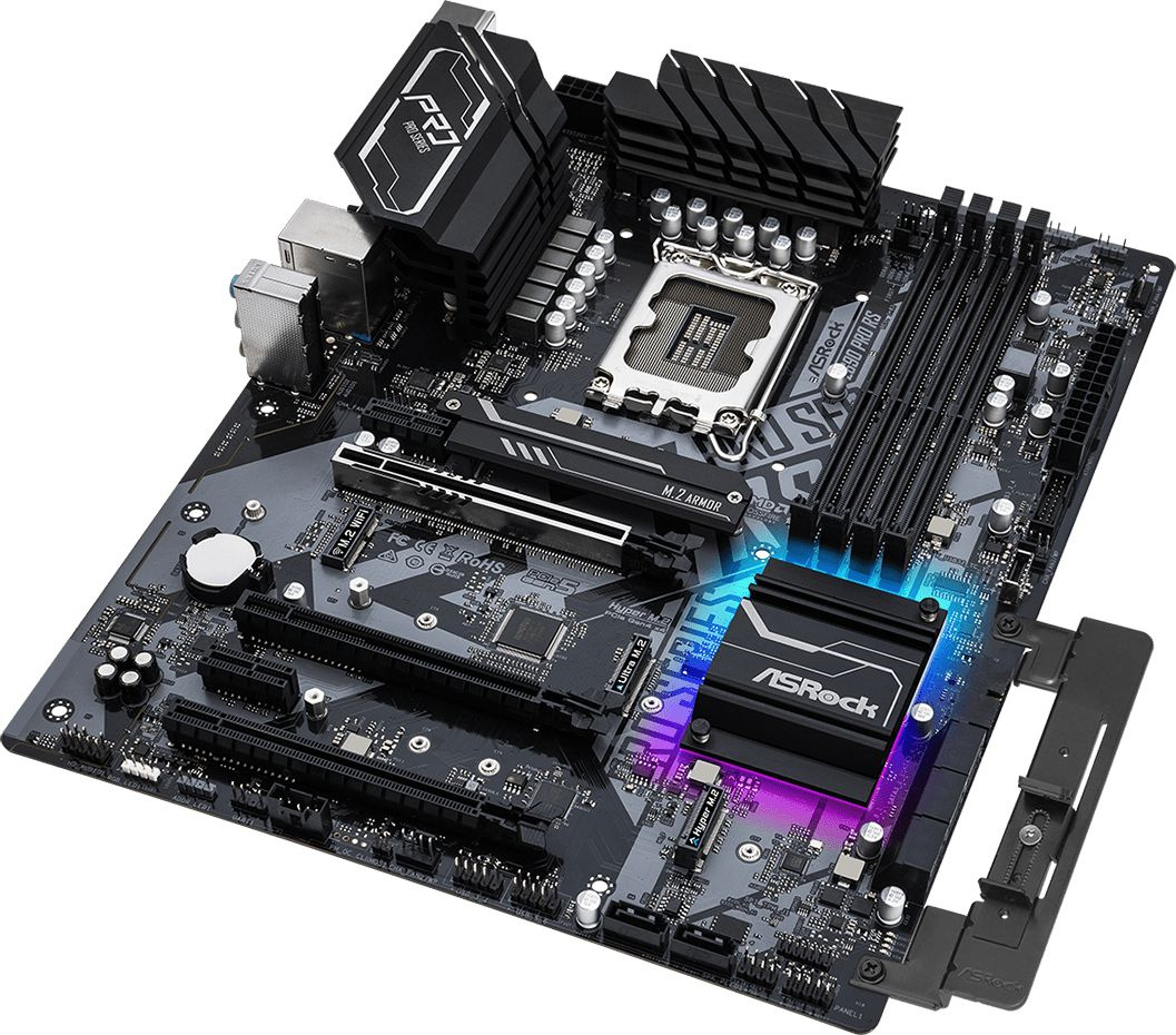 Материнская плата Asrock Z690 PRO RS Soc-1700 Intel Z690 4xDDR4 ATX AC`97 8ch(7.1) 2.5Gg RAID+HDMI+DP — фото 3