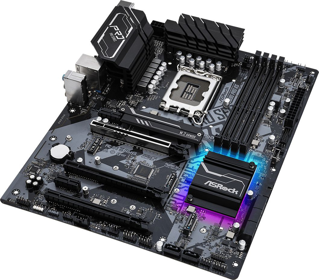 Материнская плата Asrock Z690 PRO RS Soc-1700 Intel Z690 4xDDR4 ATX AC`97 8ch(7.1) 2.5Gg RAID+HDMI+DP — фото 5