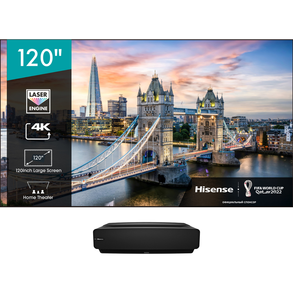 Лазерный телевизор Hisense Laser TV 120L5G 120" 4K UHD Лазерный телевизор Smart TV