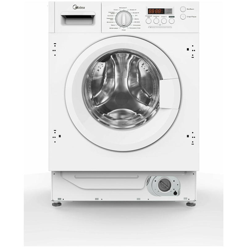 Встраиваемая стиральная машина Midea  MFGLW80B/W