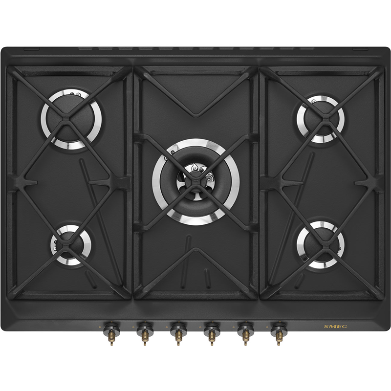 Встраиваемая газовая панель SMEG  SRV876AOGH