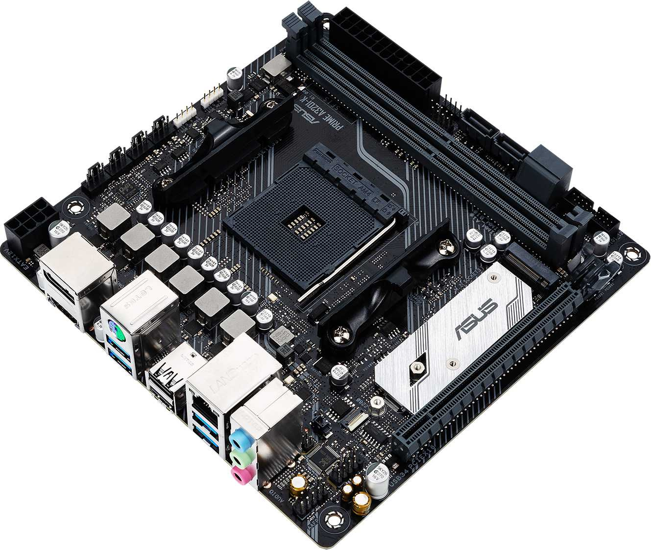 Материнская плата Asus PRIME A320I-K Soc-AM4 AMD A320 2xDDR4 mini-ITX AC`97 8ch(7.1) GbLAN RAID+HDMI+DP — фото 2