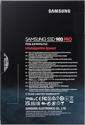 Накопитель SSD Samsung PCI-E 4.0 x4 1Tb MZ-V8P1T0BW 980 PRO M.2 2280 — фото 5