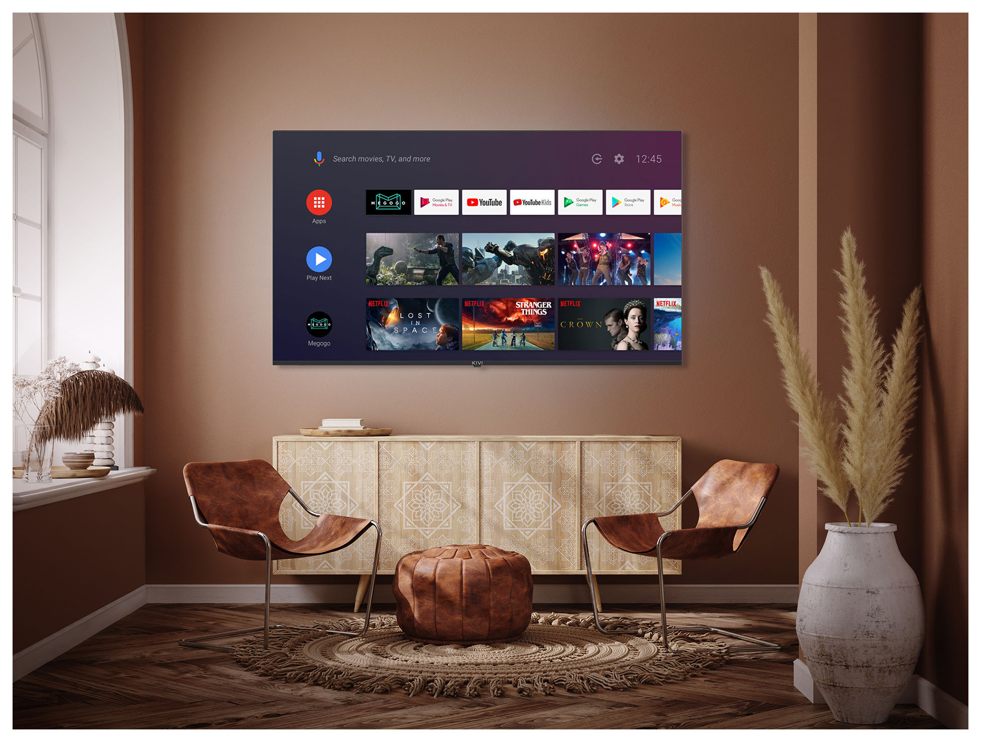 Телевизор LED Kivi 65" 65U740NB черный 4K Ultra HD 60Hz DVB-T DVB-T2 DVB-C WiFi Smart TV — фото 5