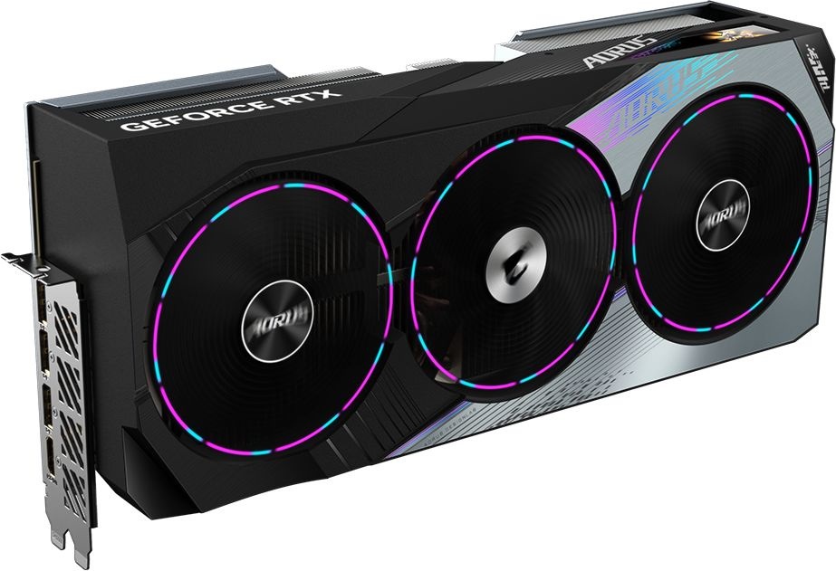 Видеокарта Gigabyte PCI-E 4.0 GV-N4080AORUS M-16GD NVIDIA GeForce RTX 4080 16384Mb 256 GDDR6X 2550/22400 HDMIx1 DPx3 HDCP Ret