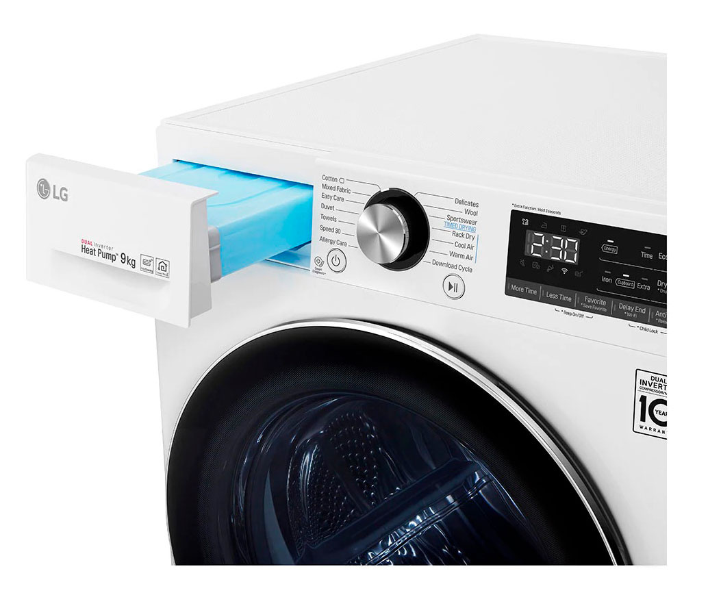 Сушильная машина LG RC90V9AV2Q кл.энер.:A+++ макс.загр.:9кг белый — фото 3