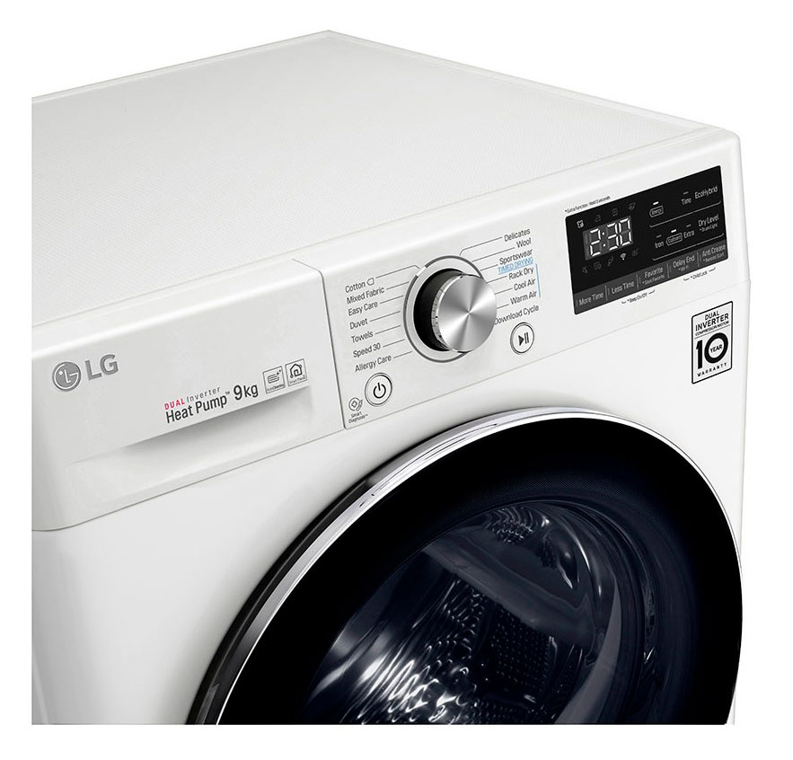 Сушильная машина LG RC90V9AV2Q кл.энер.:A+++ макс.загр.:9кг белый — фото 4