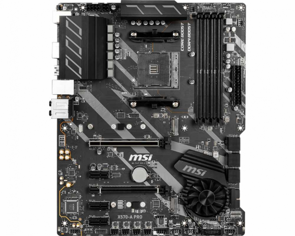 Материнская плата MSI X570-A PRO Soc-AM4 AMD X570 4xDDR4 ATX AC`97 8ch(7.1) GbLAN RAID+HDMI — фото 5