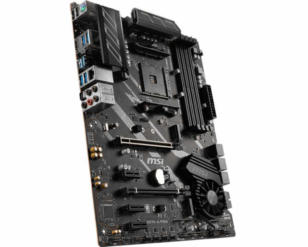 Материнская плата MSI X570-A PRO Soc-AM4 AMD X570 4xDDR4 ATX AC`97 8ch(7.1) GbLAN RAID+HDMI — фото 3
