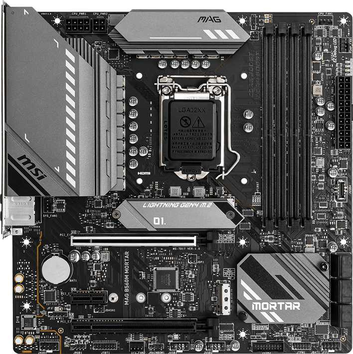 Материнская плата MSI MAG B560M MORTAR Soc-1200 Intel B560 4xDDR4 mATX AC`97 8ch(7.1) 2.5Gg+HDMI+DP — фото 2