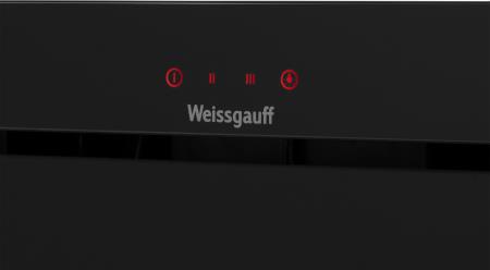 Вытяжка встраиваемая Weissgauff Veil 600 Touch Black Glass — фото 2