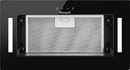 Вытяжка встраиваемая Weissgauff Veil 600 Touch Black Glass — фото 4