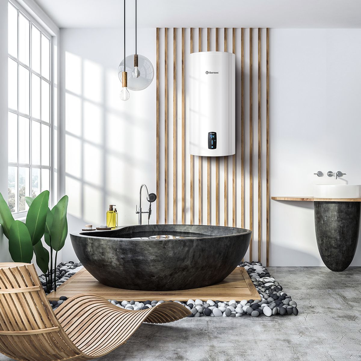 Водонагреватель Thermex Lima 50 V Wi-Fi 2кВт 50л электрический настенный/белый — фото 3